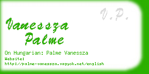 vanessza palme business card